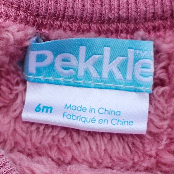 CUTE PEKKLE Kids Rainbow Fleece Top Matching Onesie Size 6 Months PINK - Picture 7 of 8